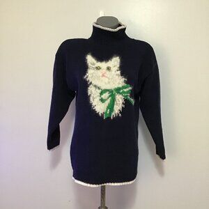 The Eagle's Eye Cat Sweater Size M
